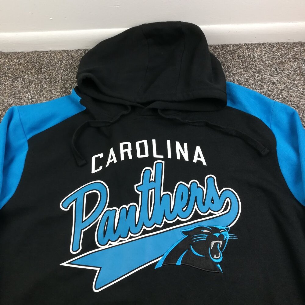 Carolina Panthers Hoodie Sweatshirt G-III Fleece Script Embroidered Mens 4XL